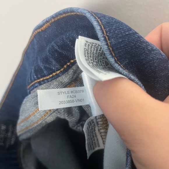 J.Crew Factory Full Length Wide Leg dark wash jeans size 29 petite - Picture 5 of 5